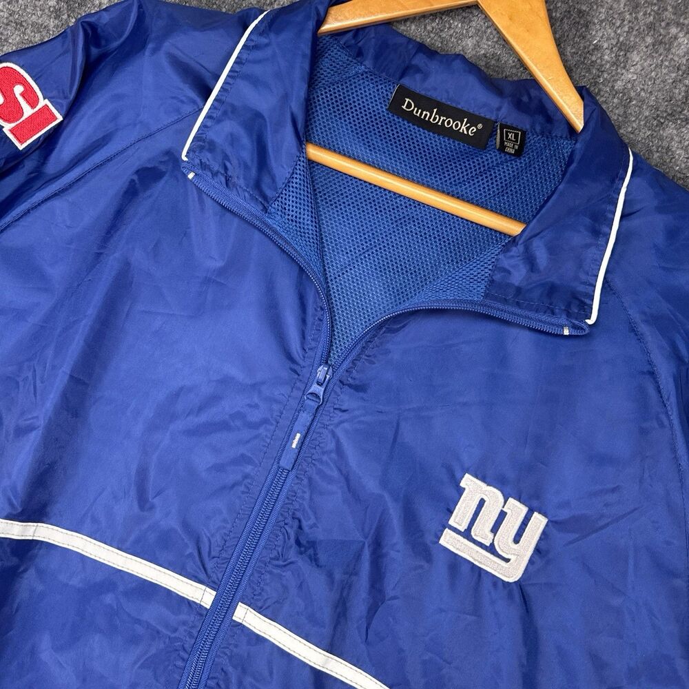 NWT NFL SI New York Giants Dunbrooke Jacket Mens XL Blue Long Sleeve Full Zip